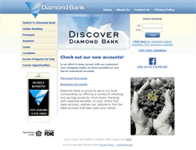 Tablet Screenshot of diamondbanking.com